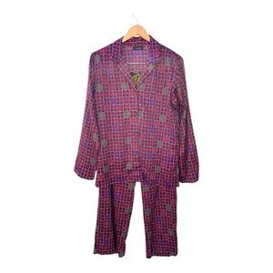 Natori Women's Infinity Printed Notch 2-piece Pajama Set Size M